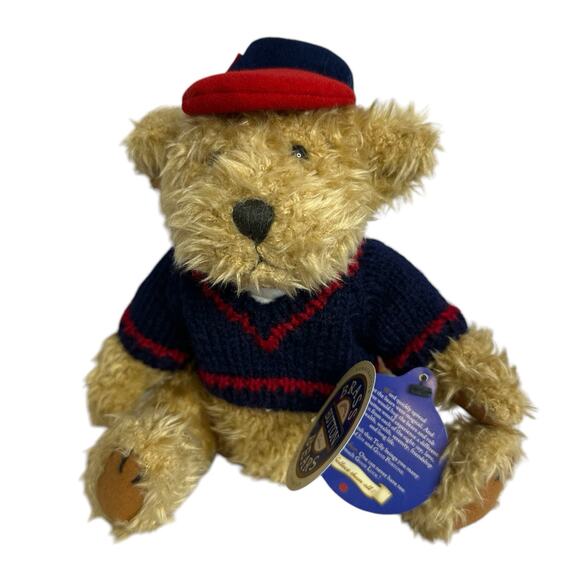 Brass Button Bear Premier Collection 1996 Tully The Bear of Joy Sweater and Cap - Picture 1 of 10